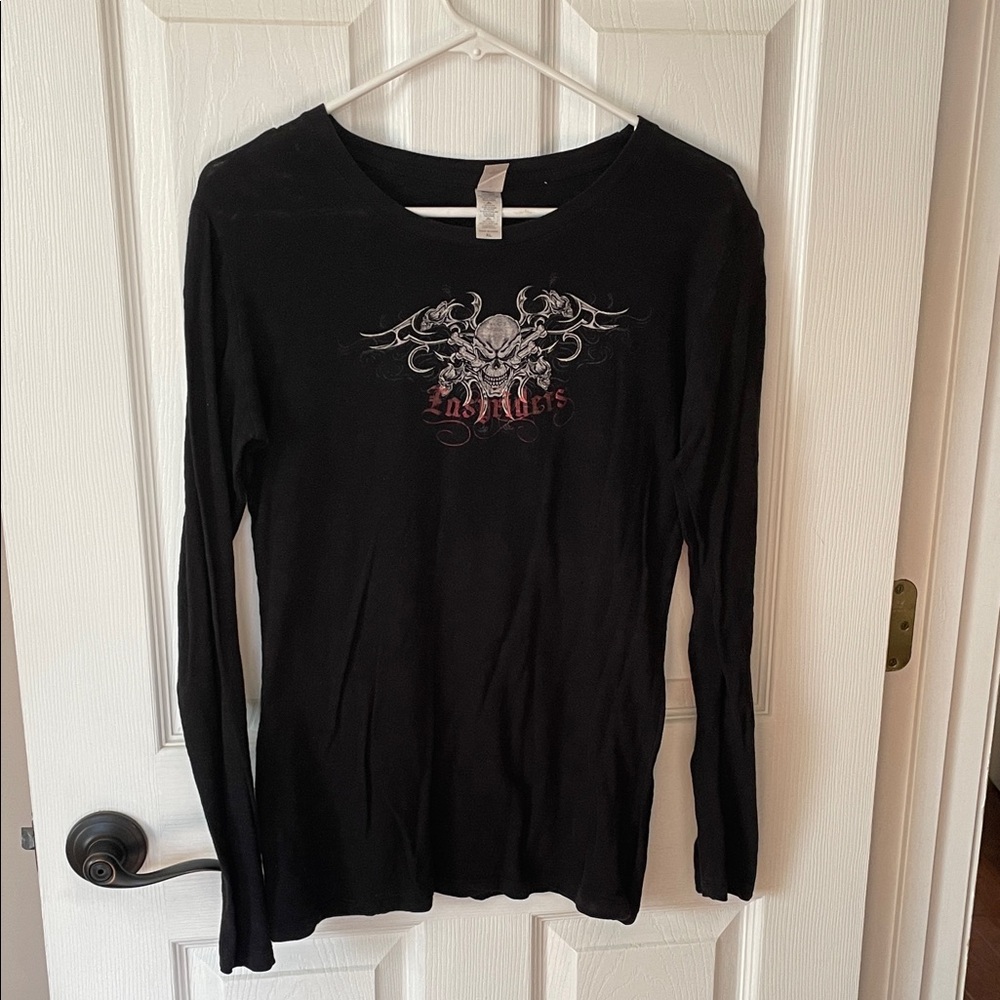 Vintage pimatee Black women’s Easy rider biker Long Sleeve